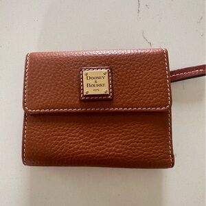 Dooney & Bourke Pebble Grain Small Flap Credit Card Wallet